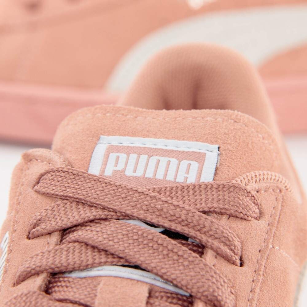 Баскетбольные кроссовки замшевые классические Puma, розовый — фото 3