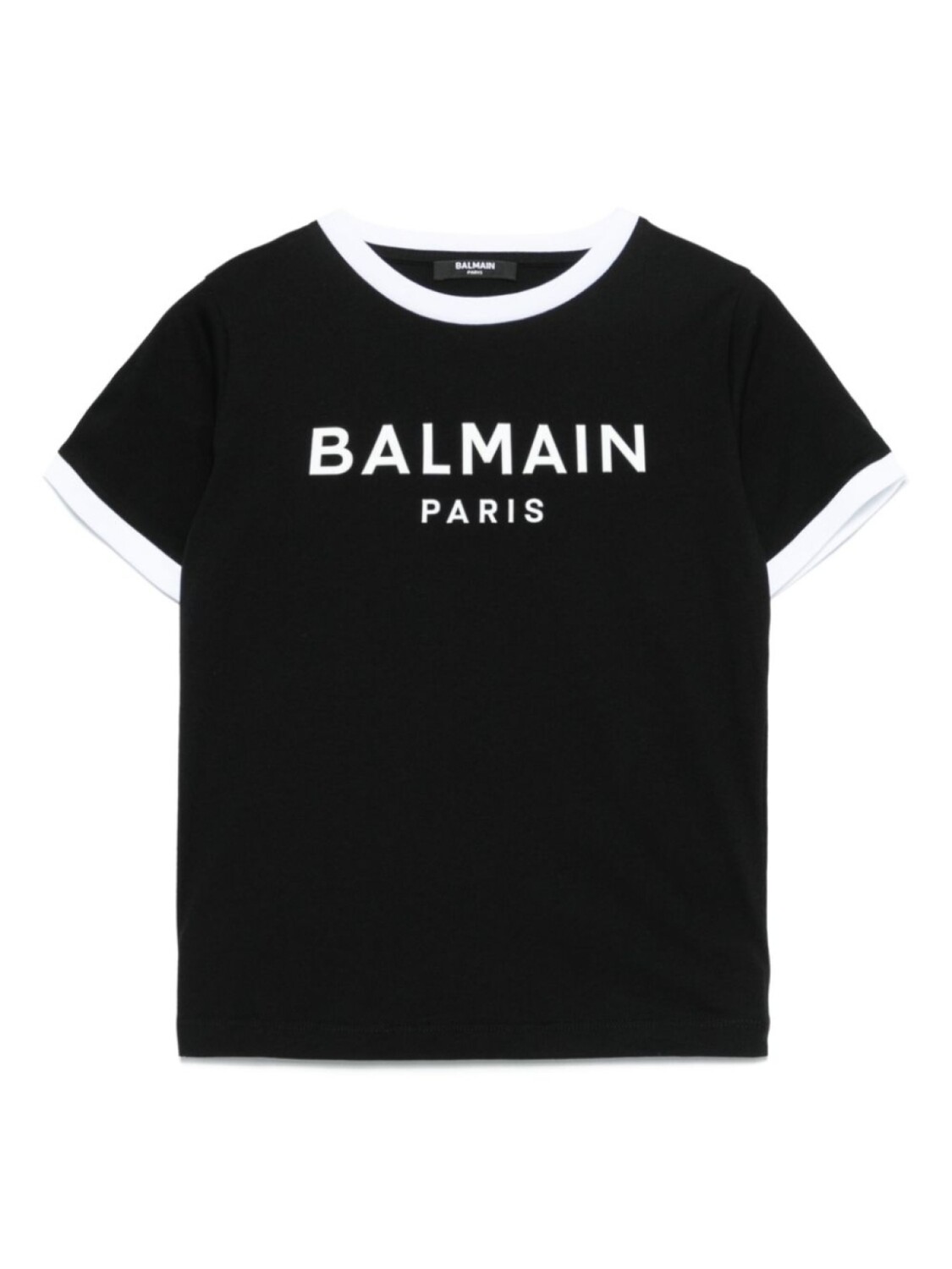 

Balmain Kids футболка с тисненым логотипом, черный