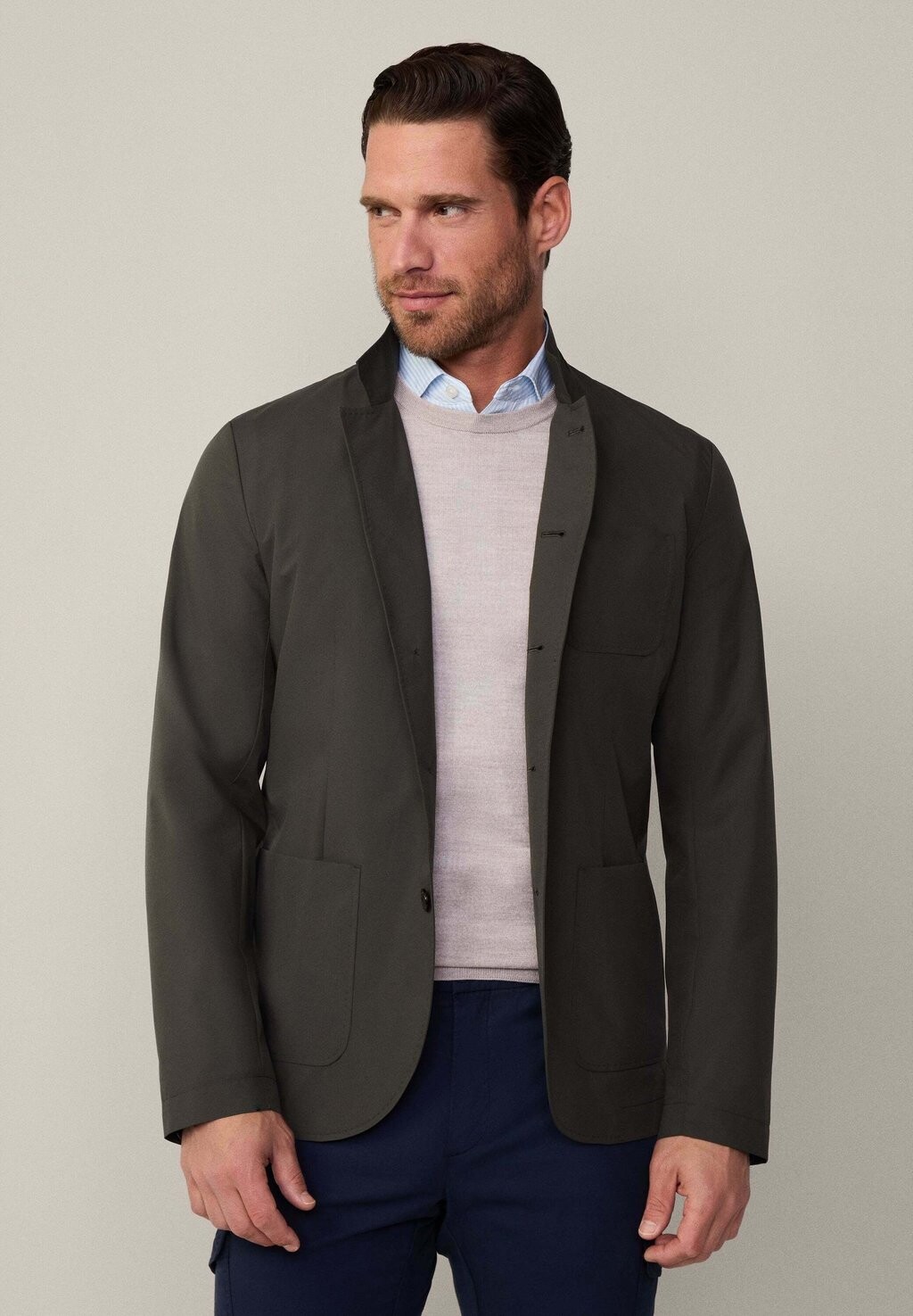 

Пиджак-блейзер LIGHTWEIGHT Hackett London, темно-зеленый