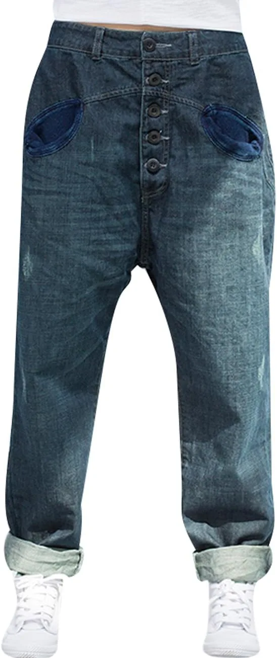 

Женские рваные джинсы Stretch с карманами Bigasset