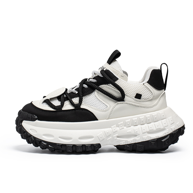 

JANECO Мужские низкие массивные кроссовки White Black, цвет White Black
