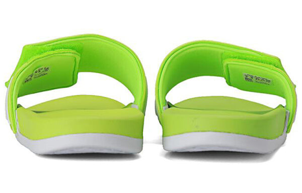 Тапочки neo adilette fluorescent green slippers Adidas, зеленый — фото 3