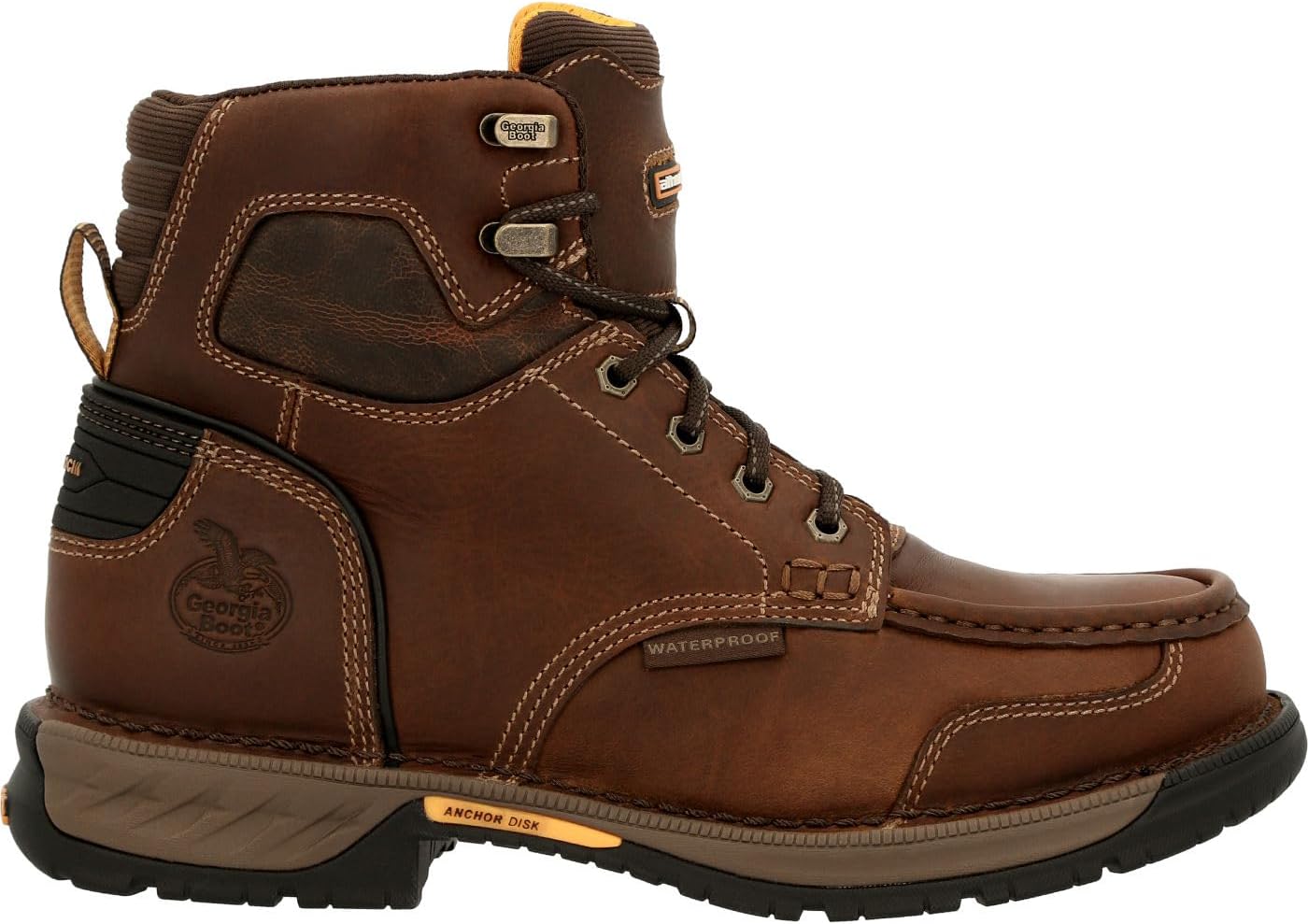 

Мужские ботинки Georgia Boot Athens 360 водонепроницаемые, 8 Wide Brown