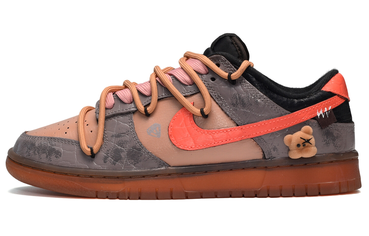 

Кроссовки Nike Dunk Skateboard Shoes Men Low-Top Black Red Brown