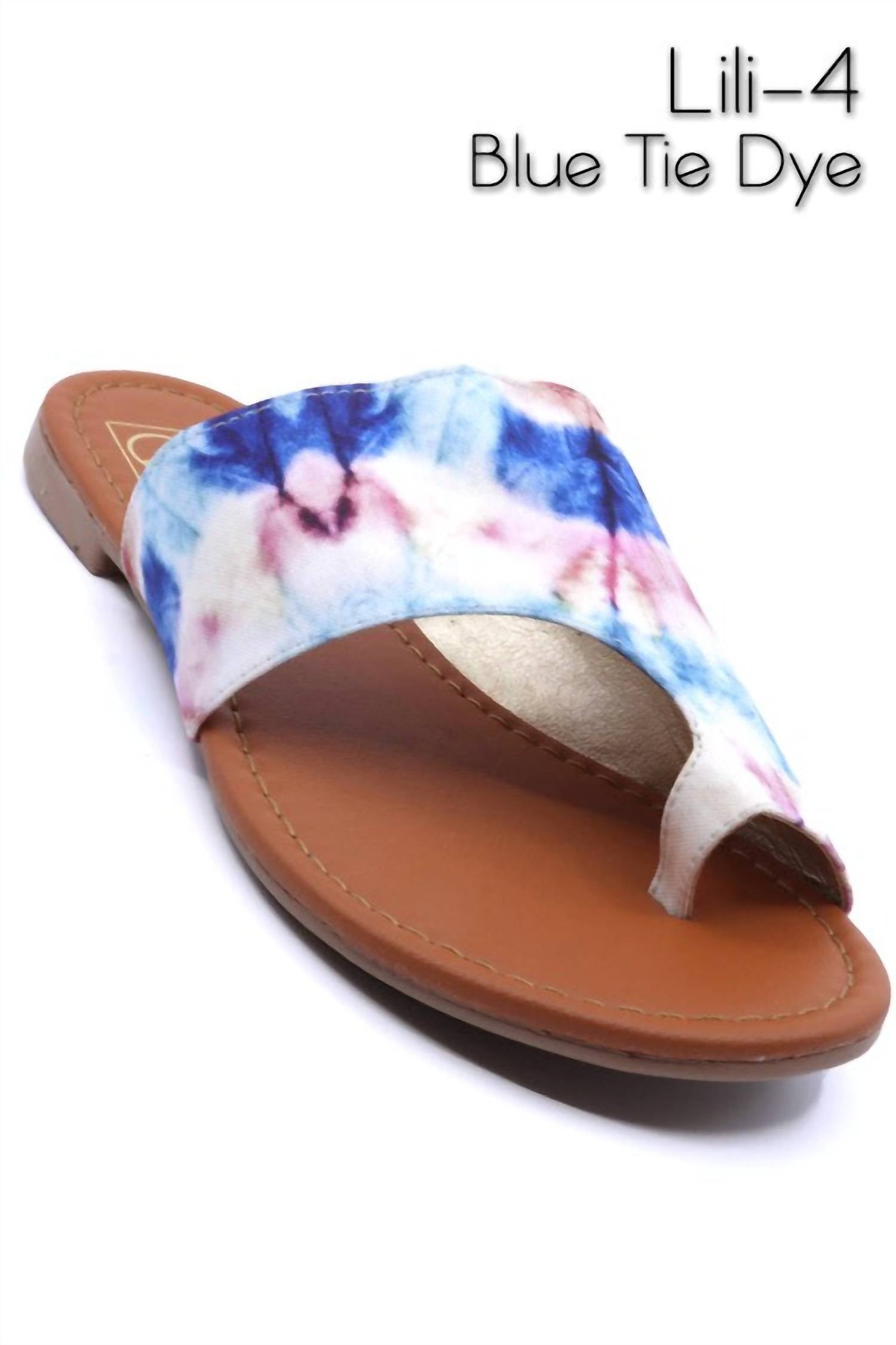 Женские сандалии Lili 4 в синем цвете Tye Dye Everglades