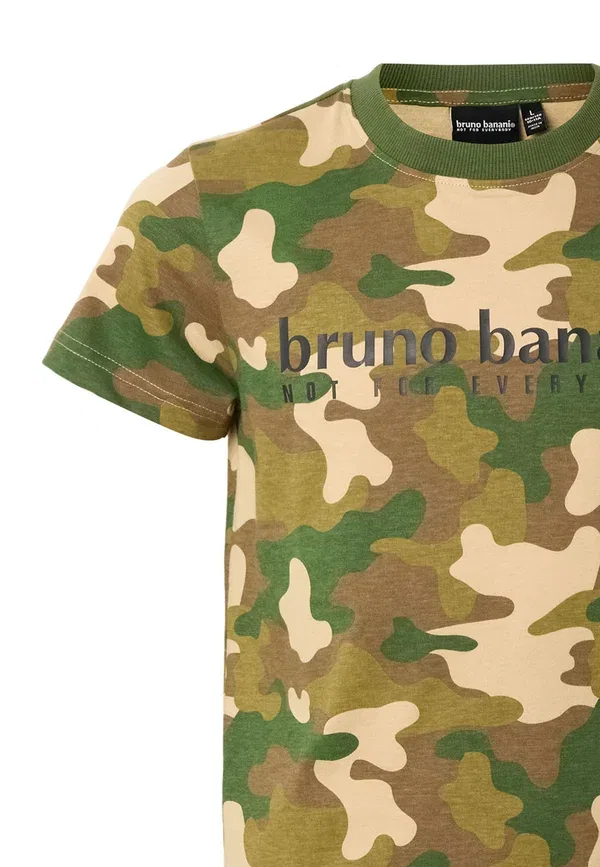 Футболка Bruno Banani Basic logo tee print, камуфляж woodland — фото 3