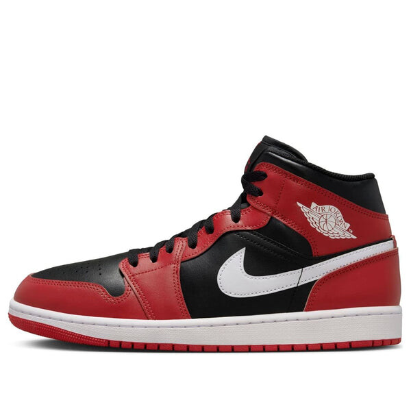

Кроссовки 1 mid 'gym red black white' Air Jordan, черный