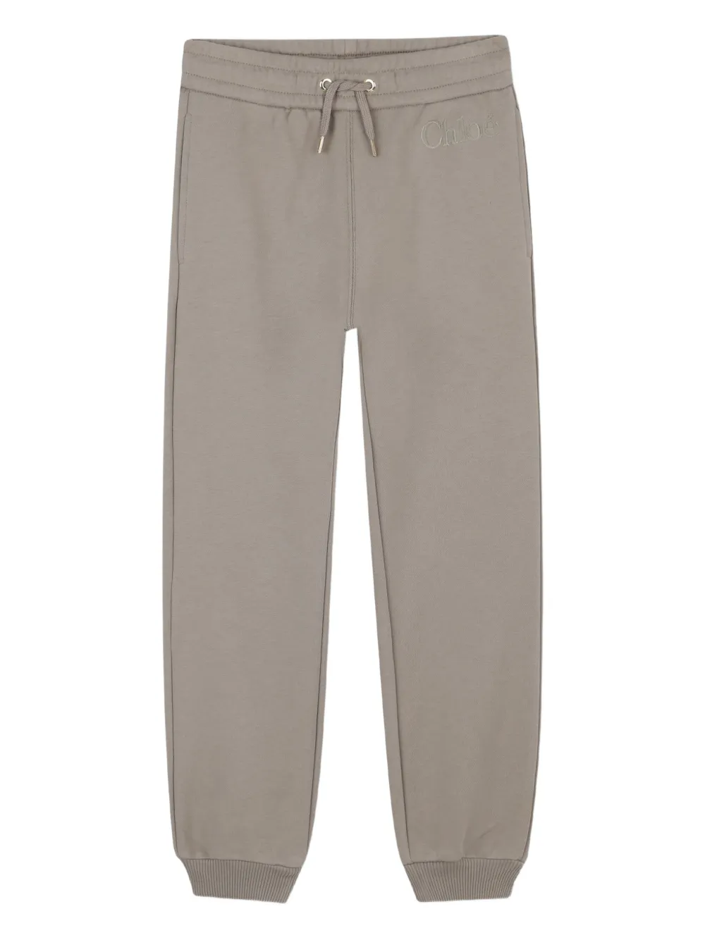 

Спортивные брюки с эластичным поясом Chloé Kids, серый