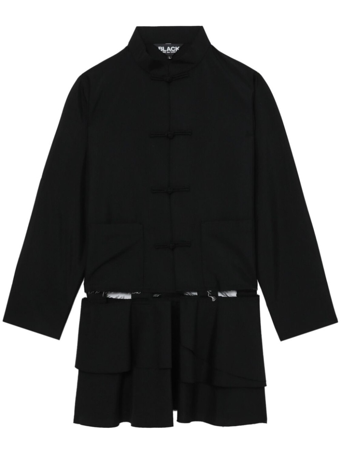 

Black Comme Des Garçons пальто с вырезами, черный