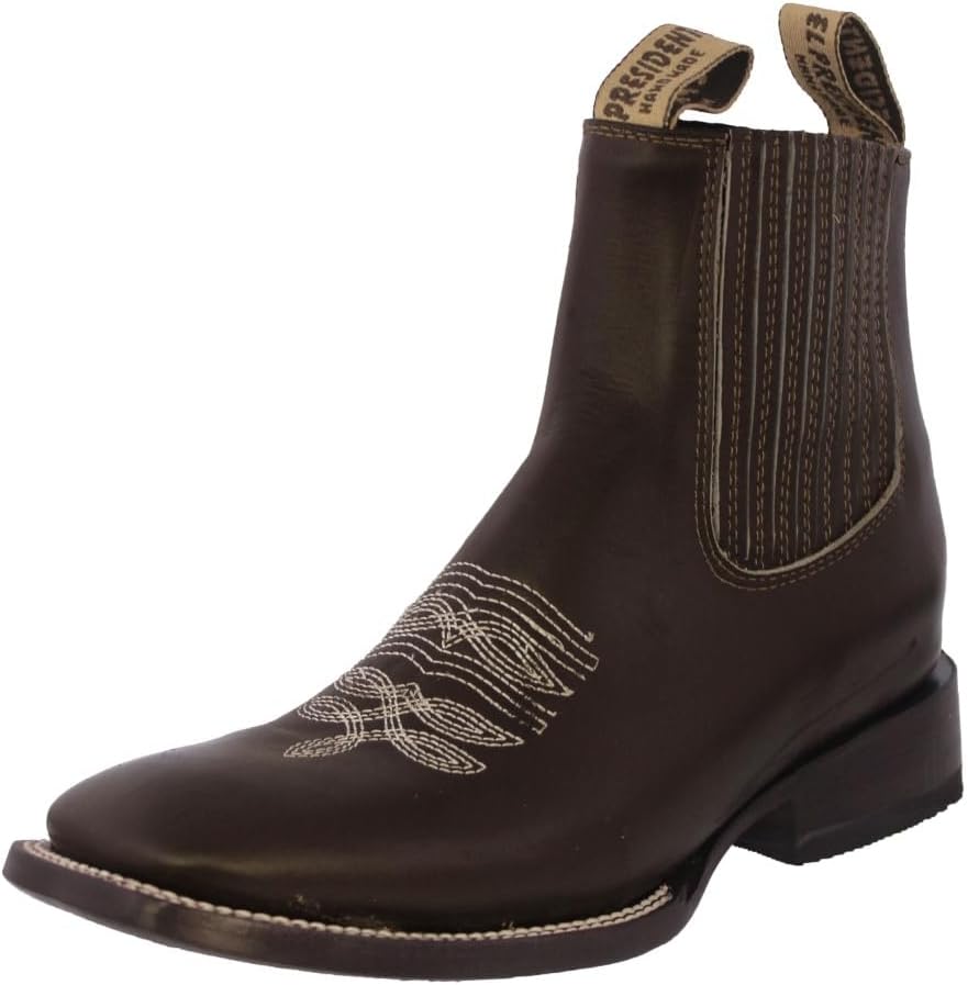 

Мужские черные ботинки челси El Presidente из гладкой кожи в стиле вестерн