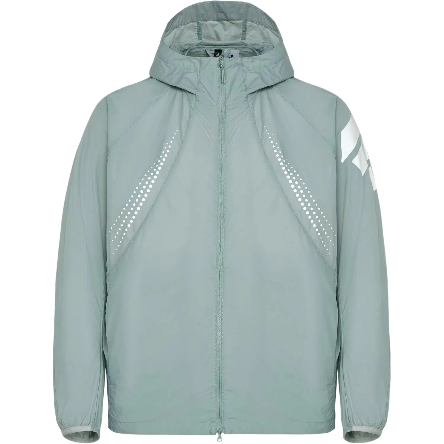 Куртка FOS Men's Wonder Light Gray Green с капюшоном, тонкая Adidas