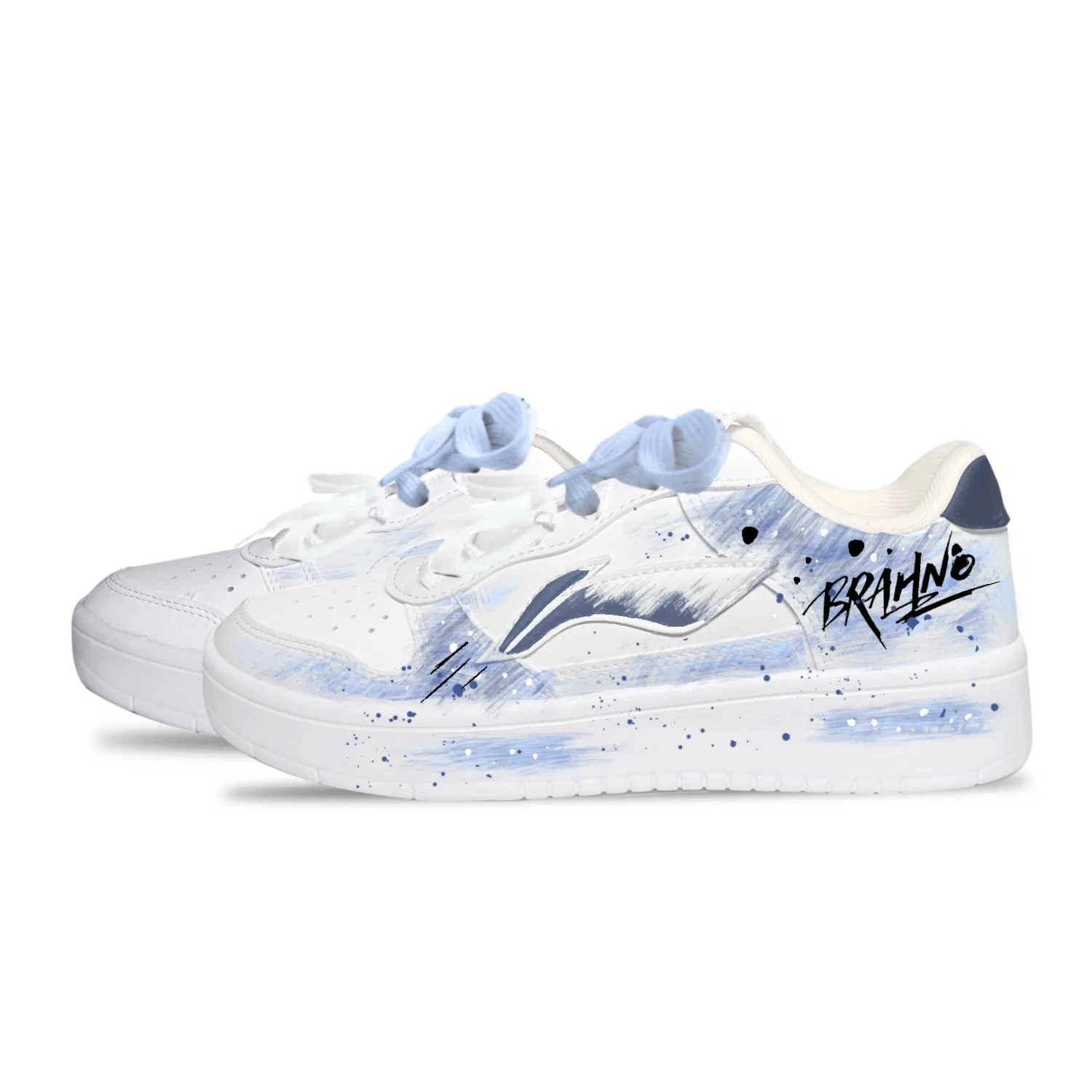 Кроссовки casual скейтбординг Li-Ning Blue White — фото 4