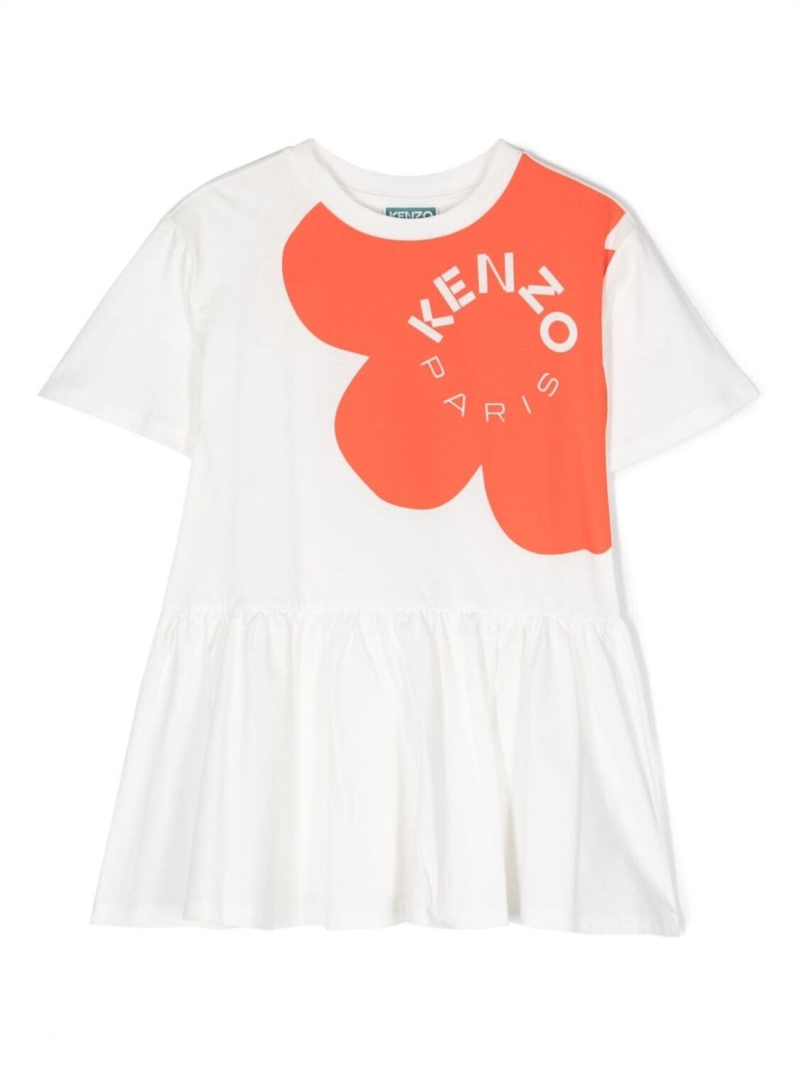 

Kenzo Kids платье с логотипом, белый