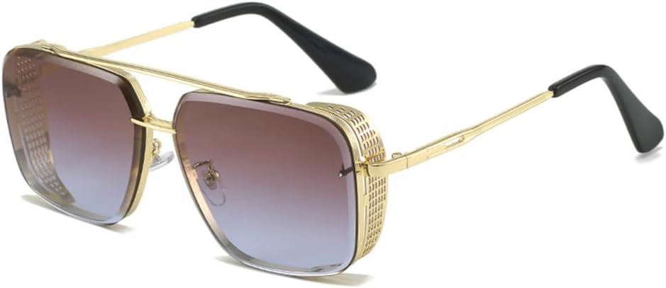 

Солнцезащитные очки прямоугольной формы для мужчин и женщин, с градиентными линзами, металлической оправой и шарнирным креплением, защита от ультрафиолета UV400 VFDHN, C4