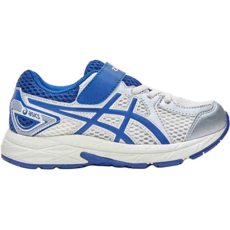 Кроссовки Contend Jog Rebound с дышащей поддержкой и низким верхом для детей ASICS, белый/синий — фото 2
