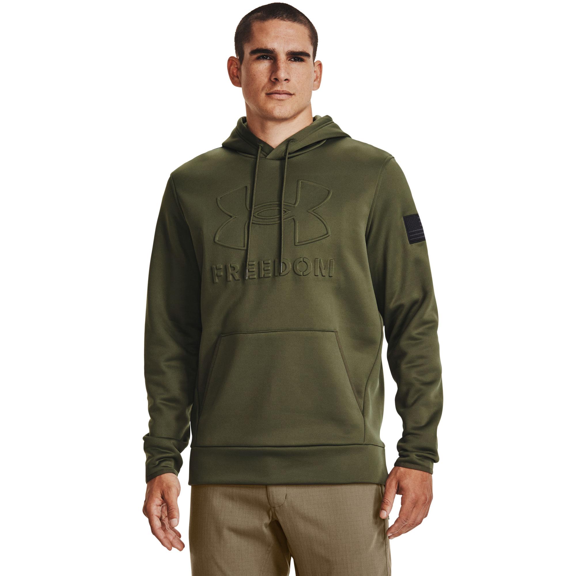 

Мужская толстовка с тиснением "Свобода" Under Armour, Marine OD Green