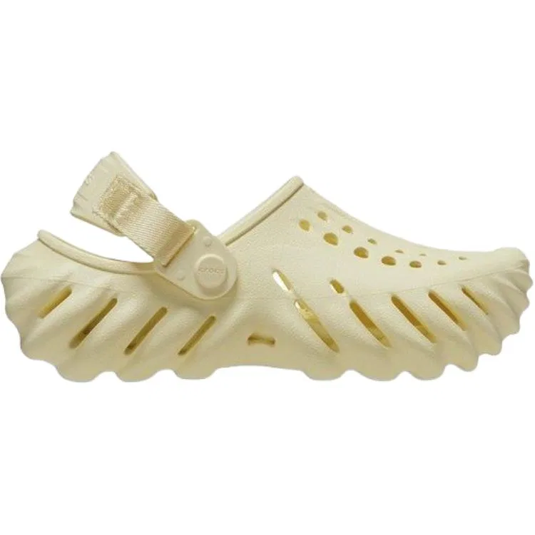 Детские клоги Crocs Echo Kids бежевые — фото 3