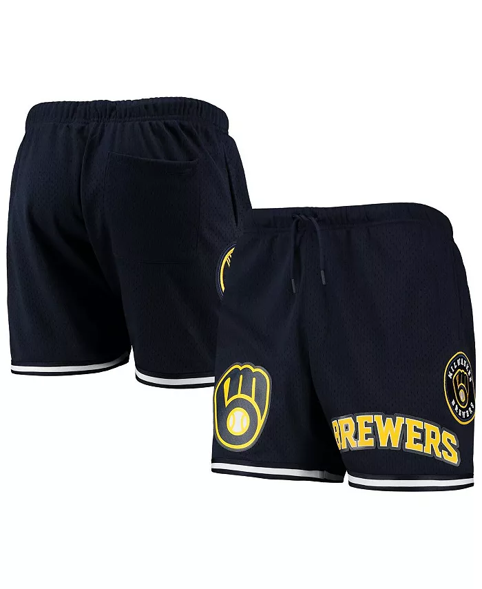 

Мужские синие шорты Milwaukee Brewers с логотипом из сетчатой ткани Pro Standard