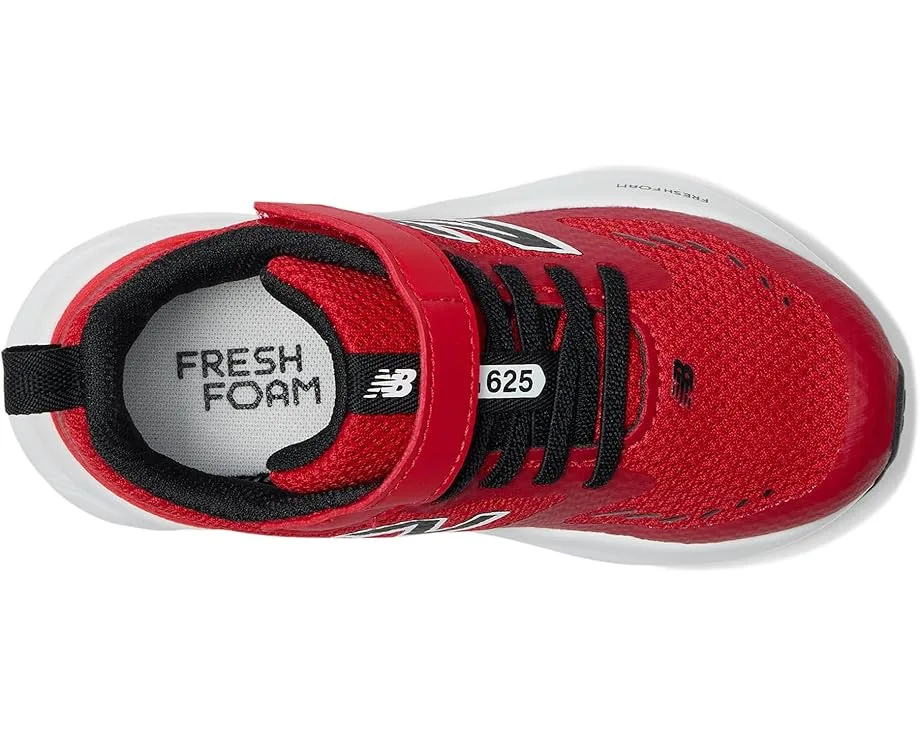 Кроссовки New Balance Kids Fresh Foam 625 Bungee Lace w (Little Kid), True Red/Black/White — фото 2