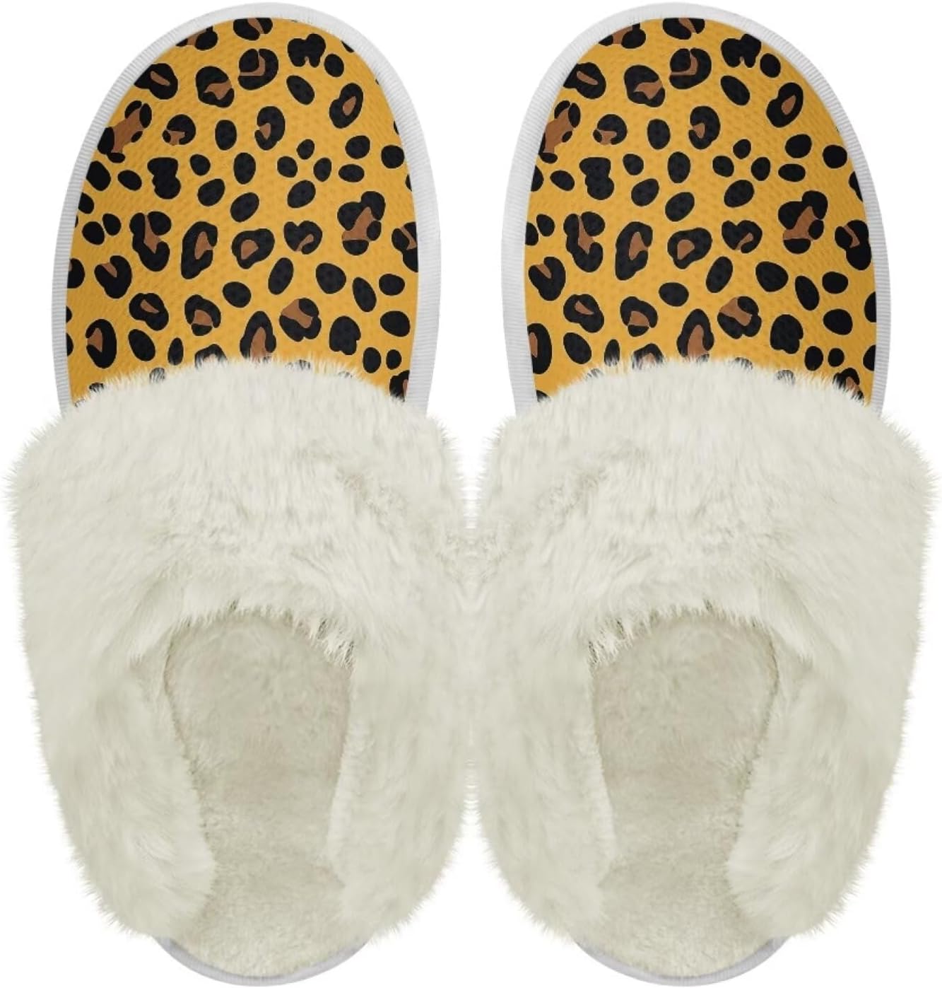 

Шлепанцы с пушистой отделкой Chaqlin для женщин и мужчин, широкие для дома, с толстой подошвой, фланелевые, для улицы и дома, противоскользящие, зимние теплые тапочки, черный/оранжевый