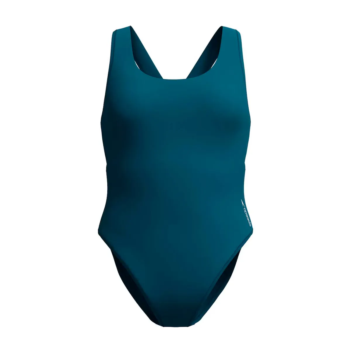 

Женский купальник для плавания Solid Scoop Neck Mesh 1 Piece Speedo, зеленый