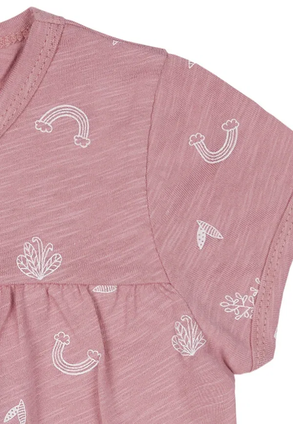 Футболка с принтом Mit druck print Loud + Proud, светло-розовый — фото 4