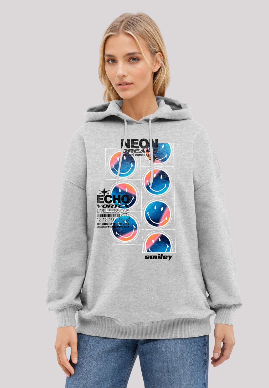 

Толстовка SMILEY ORIGINALS DREAMS - Hoodie F4NT4STIC, серый
