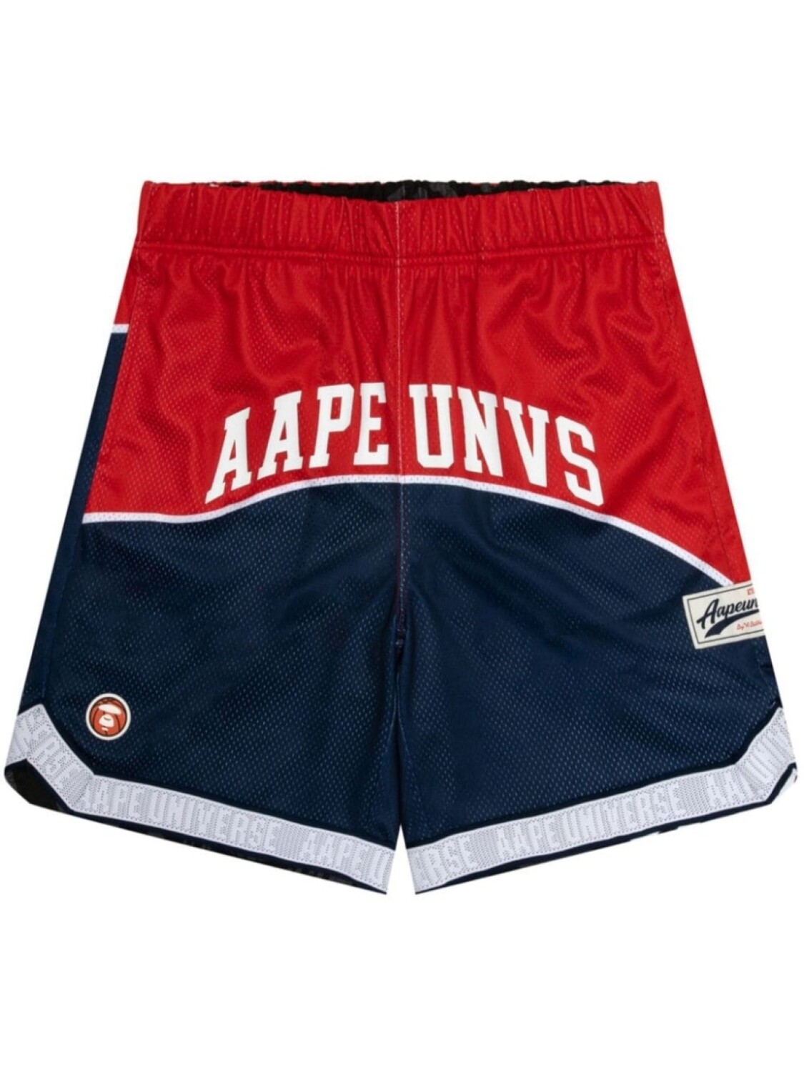

AAPE BY *A BATHING APE двусторонние спортивные шорты с принтом, синий
