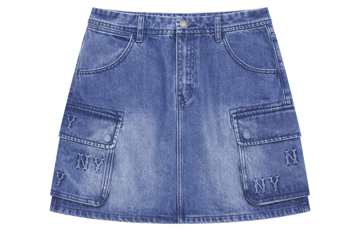 

MONOGRAM Коллекция New York Yankees 24FW Джинсовые Короткие Юбки Женские Индиго MLB