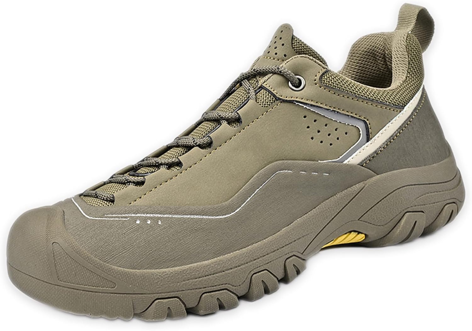 

Мужские дышащие кроссовки с сеткой и шнуровкой для походов, модные, удобные, легкие, с противоскользящей подошвой, для ходьбы, бега по дороге, для активного отдыха, трекинга и альпинизма Adkgbe, хаки