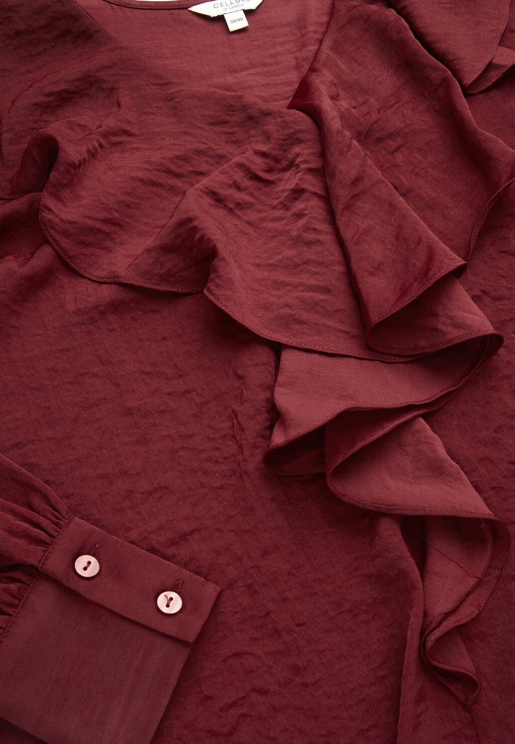 

Туника WITH FRILL COLLAR Cellbes of Sweden, бордовый