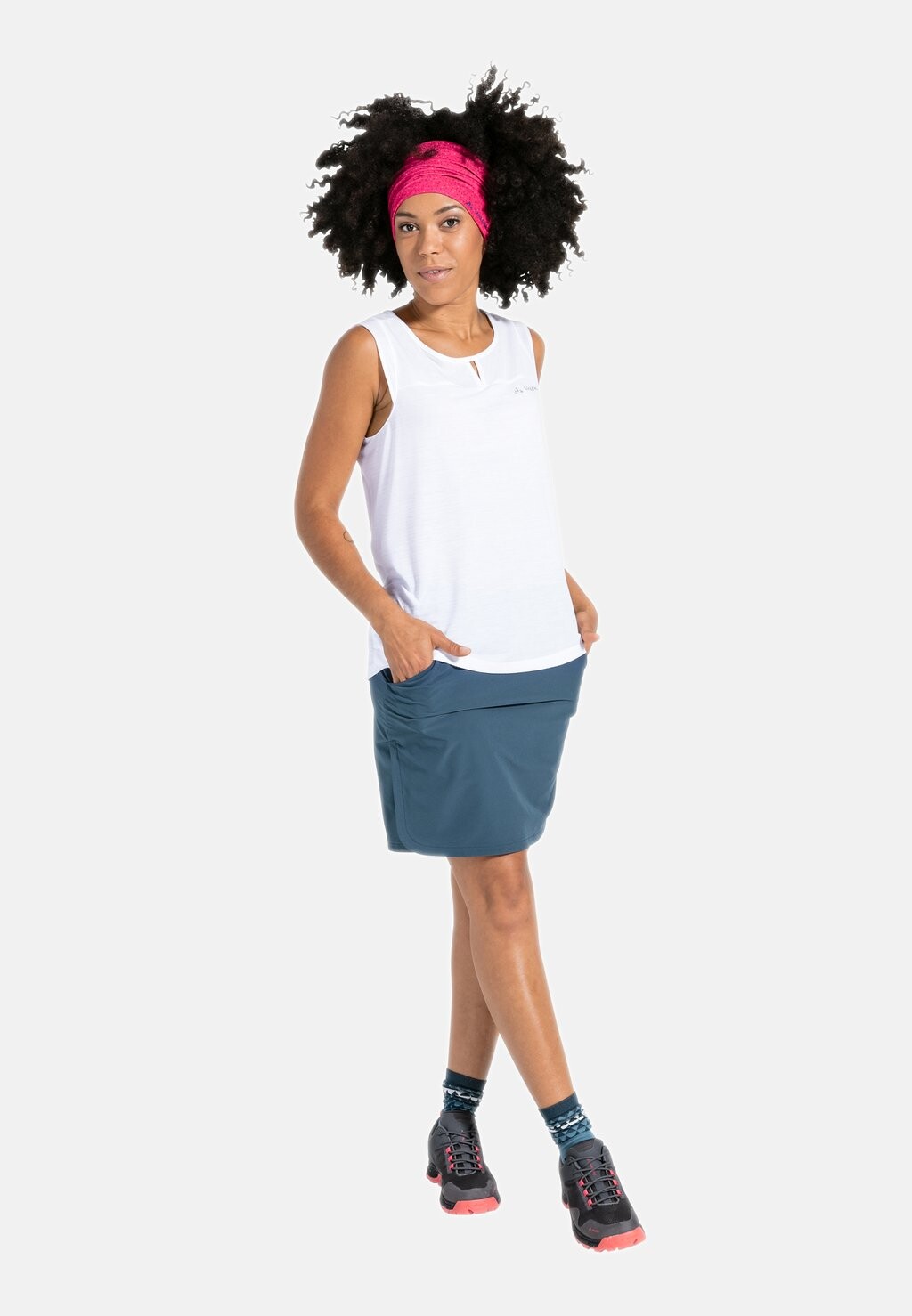 

Топ SKOMER HIKING Vaude, цвет white