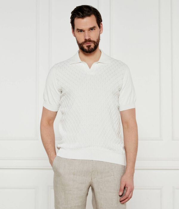 

Рубашка поло Regular fit Oscar Jacobson, экрю