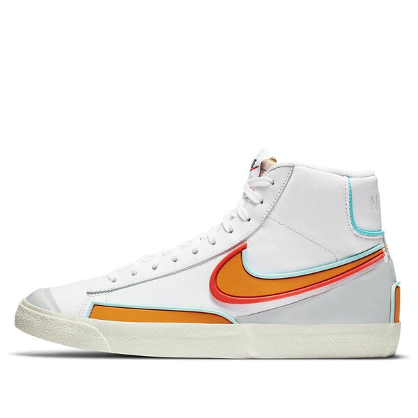 

Кроссовки blazer mid '77 infinite 'white kumquat' Nike, белый