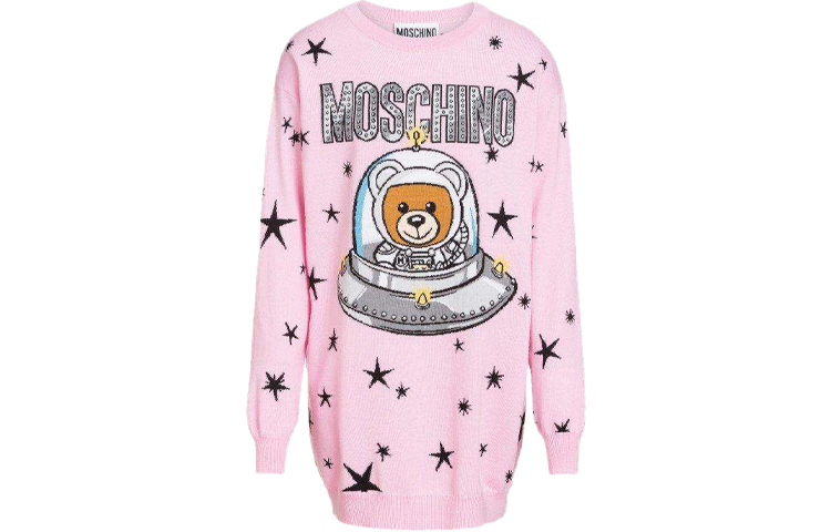 

MOSCHINO Женский свитер свободного кроя, розовый