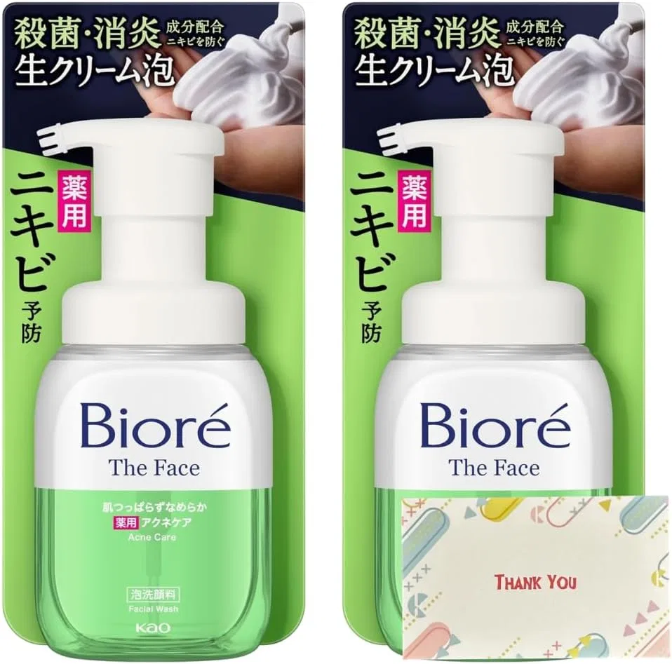 Набор для умывания Kao Biore The Face Acne Care, 200 мл, набор 2 шт