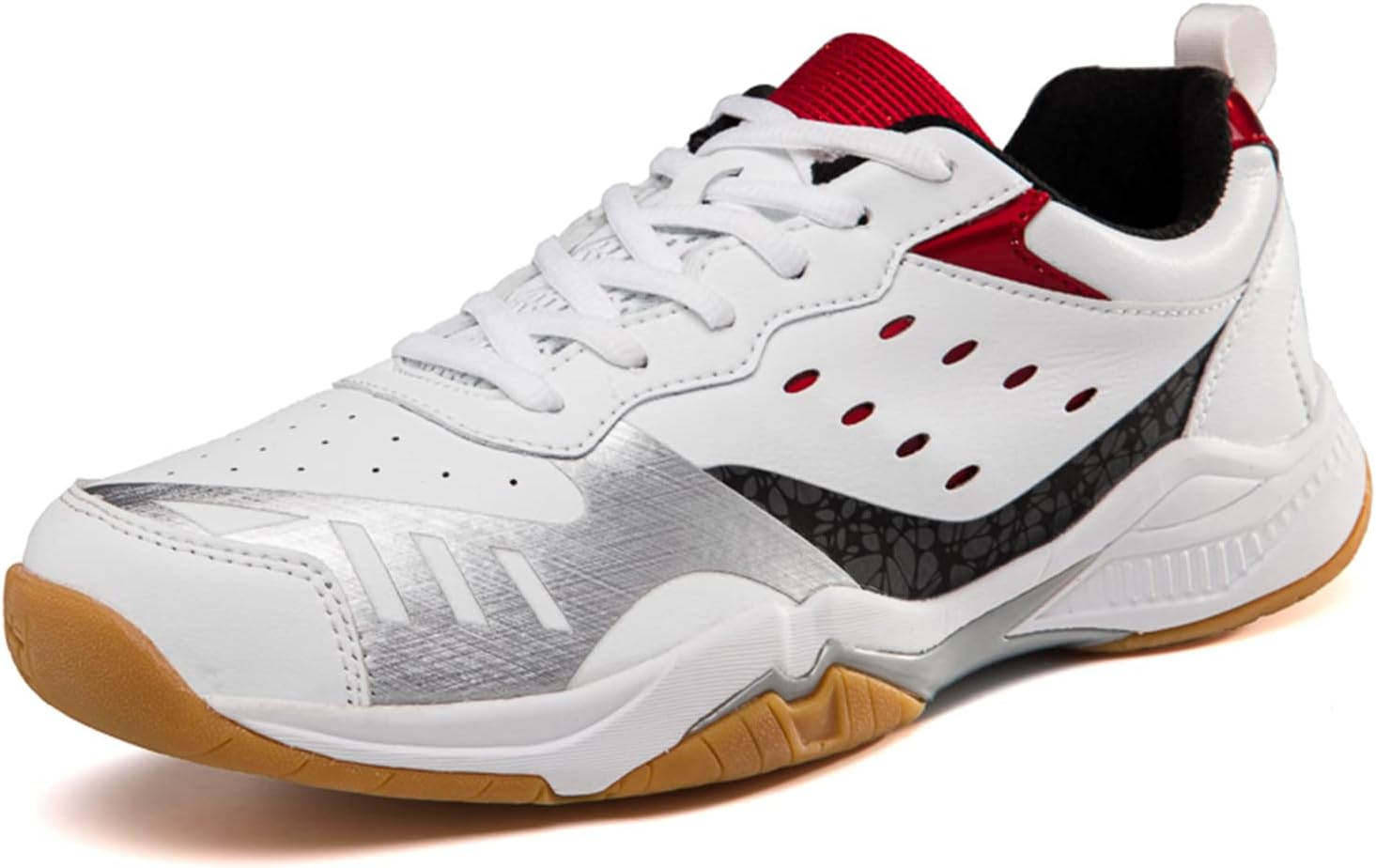 

Кроссовки для зала для тенниса, бадминтона, настольного тенниса, волейбола, паддл-тенниса для мужчин и женщин, мальчиков и девочек Ybberik, красный