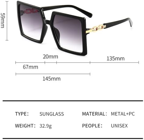 

Солнцезащитные очки с градиентным переходом 2027 года для мужчин, большие очки в винтажном стиле, защита от ультрафиолета UV400, большие солнцезащитные очки для женщин MTZJH, 4