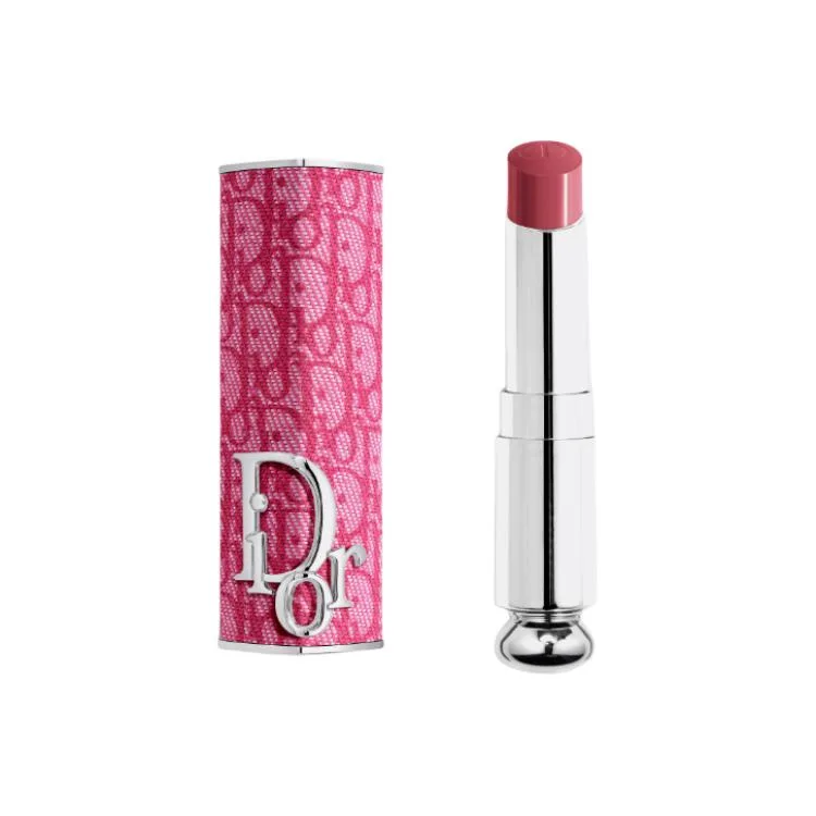DIOR Блеск для губ Enchanting Lipstick Classic Fuchsia Print Edition, Two-Piece Set: Classic Fuchsia Print Lipstick Case+Allure Lipstick Refill #667 DIORMANIA Cherry Blossom White Peach Frost