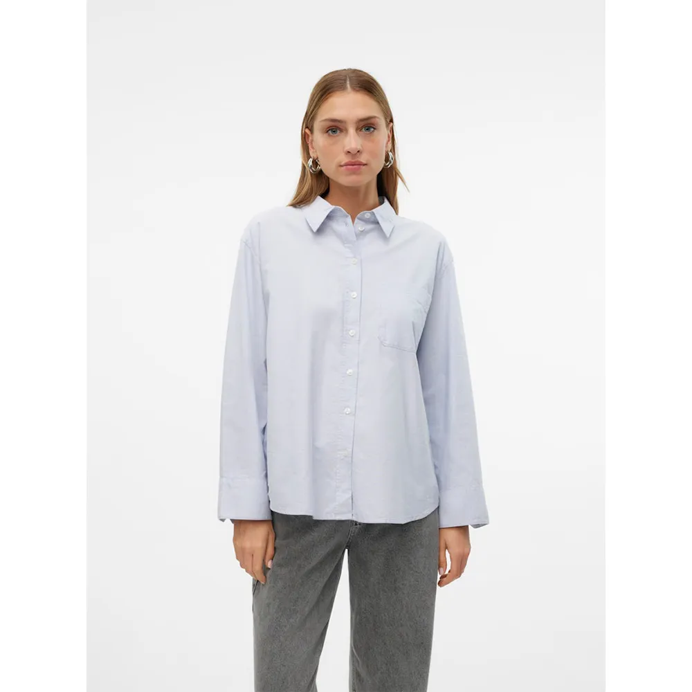 

Рубашка Vero Moda Ida Oxford, синий
