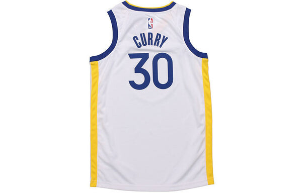 Футболка Golden State Warriors Swingman Джерси Стивен Карри Nike, белый — фото 2