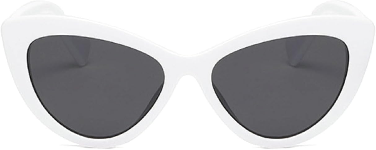 

Модные сексуальные солнцезащитные очки в стиле панк «кошачий глаз» для женщин, роскошные ретро-очки для женщин, винтажные солнцезащитные очки UV400 8967 Melrose, White