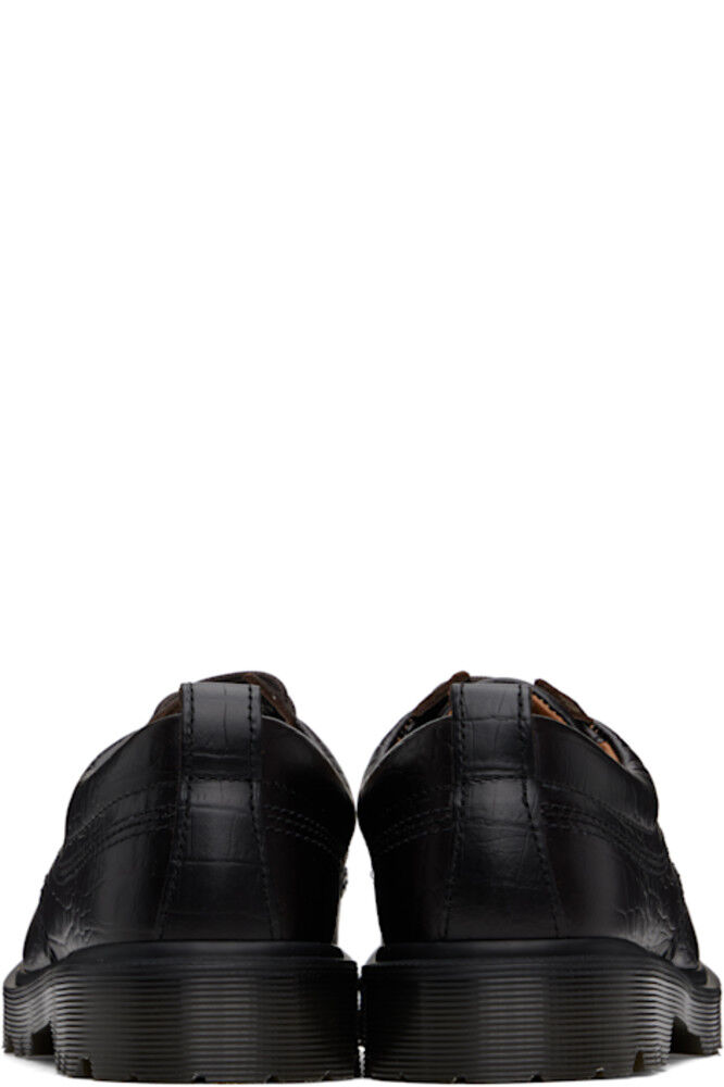 Коричневые туфли-дерби Lowell из кожи крокодила Analine Dr. Martens — фото 2