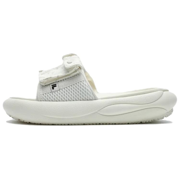 ZIP UP Слайдеры Женские Белый Черный FILA FUSION, Tofu White/Galloping Horse Black