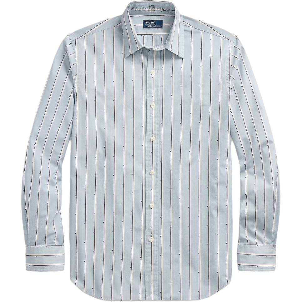 

Рубашка в полоску на пуговицах Polo Ralph Lauren, светло-синий