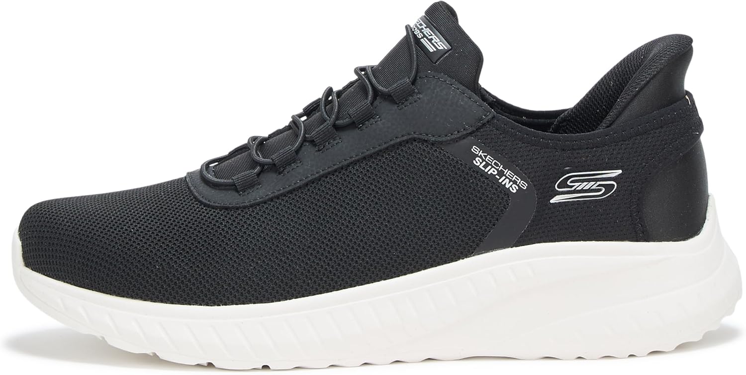 Мужские кроссовки Skechers Squad Chaos - Прочные слипоны для легкой ходьбы без использования рук, белый/черный — фото 2