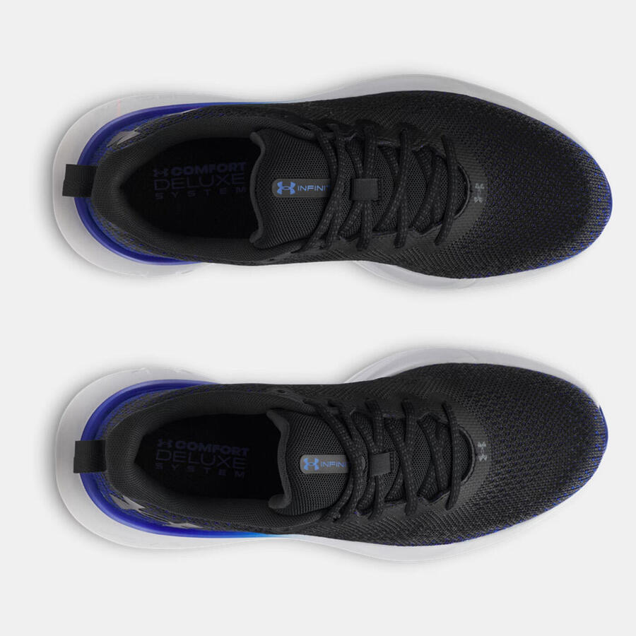 Мужские кроссовки для бега Under Armour UA Infinite — чёрный и королевский синий — фото 4