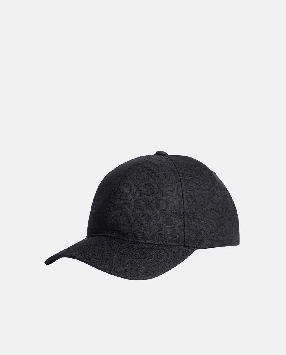 

Шапочка с жаккардовой монограммой Calvin Klein, чёрный