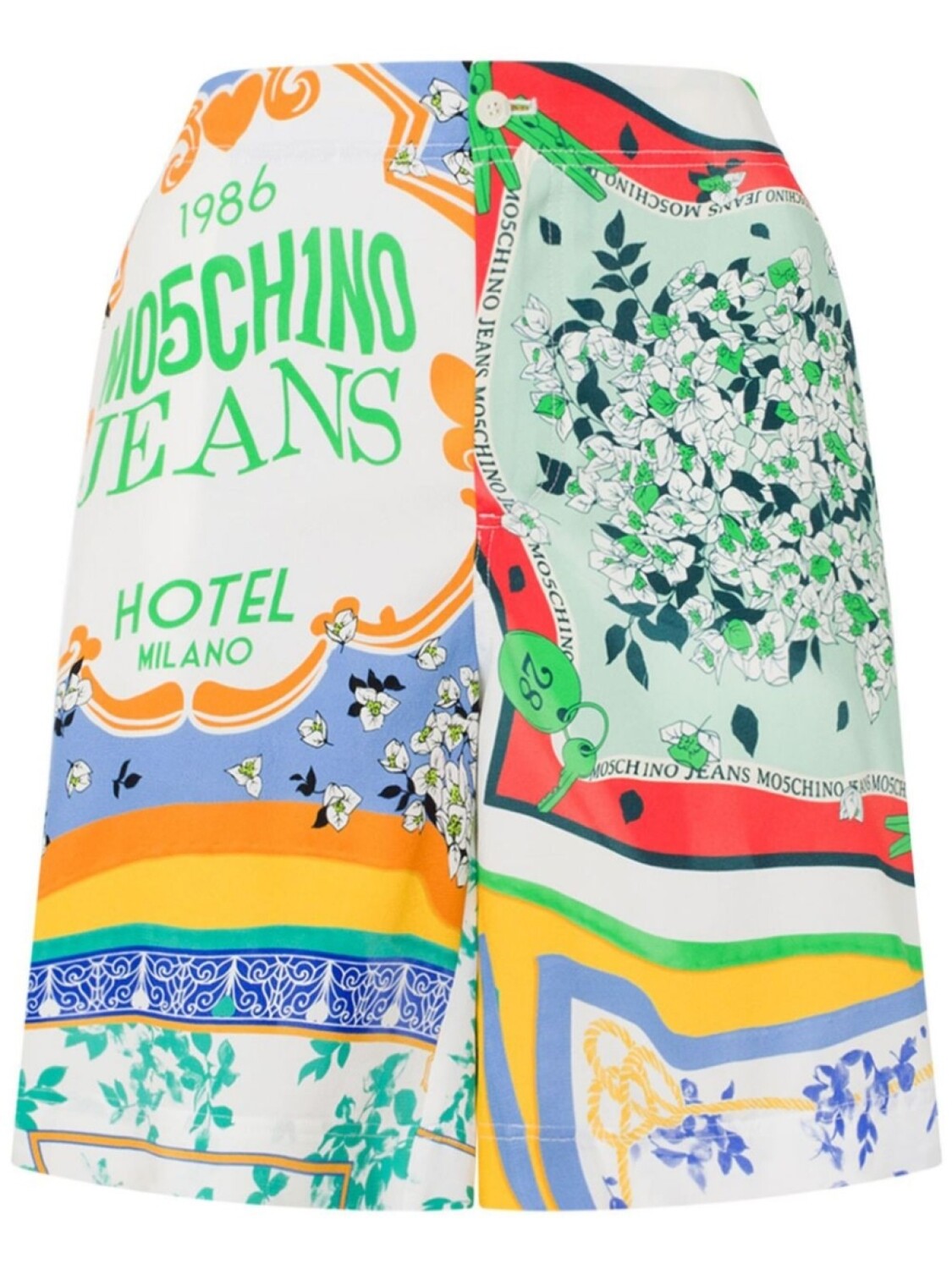 

MOSCHINO JEANS шорты с графичным принтом, синий