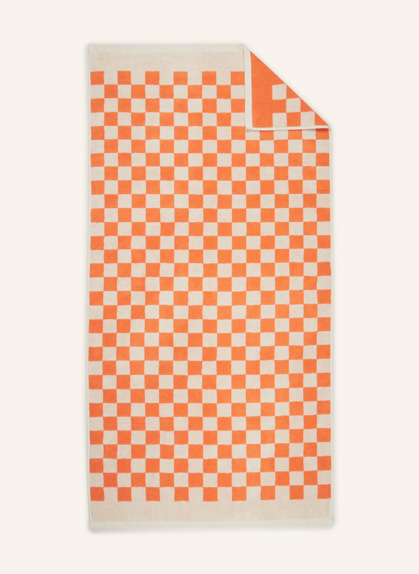 

Полотенце для душа Marc O'Polo CHECKER, 70x140 см, цвет orange/beige